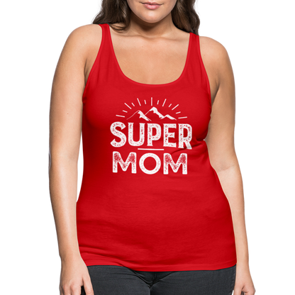 Frauen Premium Tank Top - Super Mom - Rot