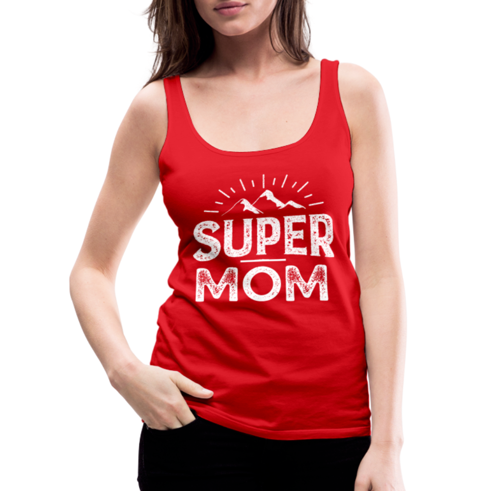 Frauen Premium Tank Top - Super Mom - Rot