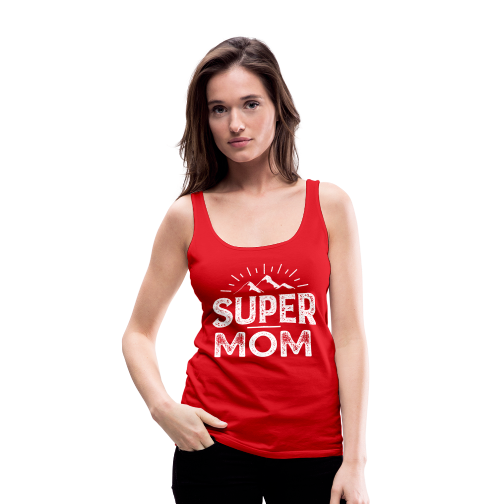 Frauen Premium Tank Top - Super Mom - Rot