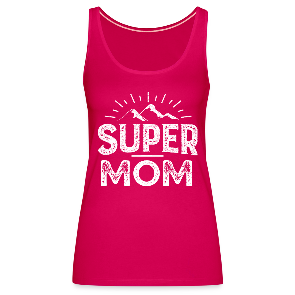 Frauen Premium Tank Top - Super Mom - dunkles Pink