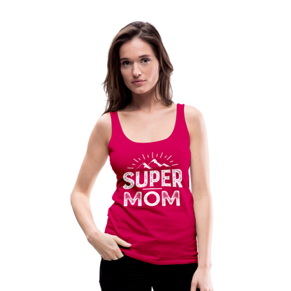 Frauen Premium Tank Top - Super Mom - dunkles Pink