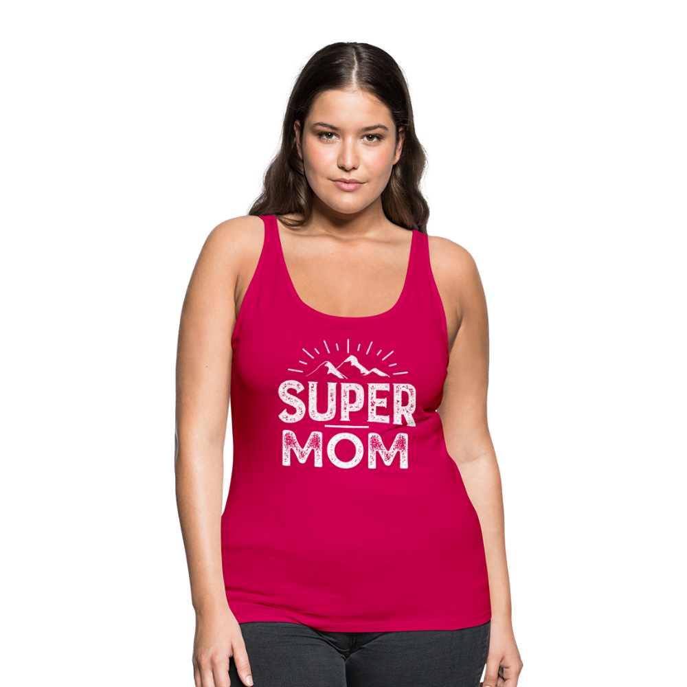 Frauen Premium Tank Top - Super Mom - dunkles Pink