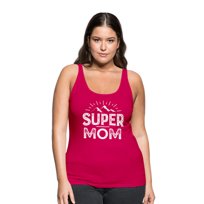 Frauen Premium Tank Top - Super Mom - dunkles Pink