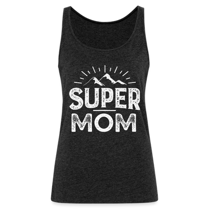 Frauen Premium Tank Top - Super Mom - Anthrazit