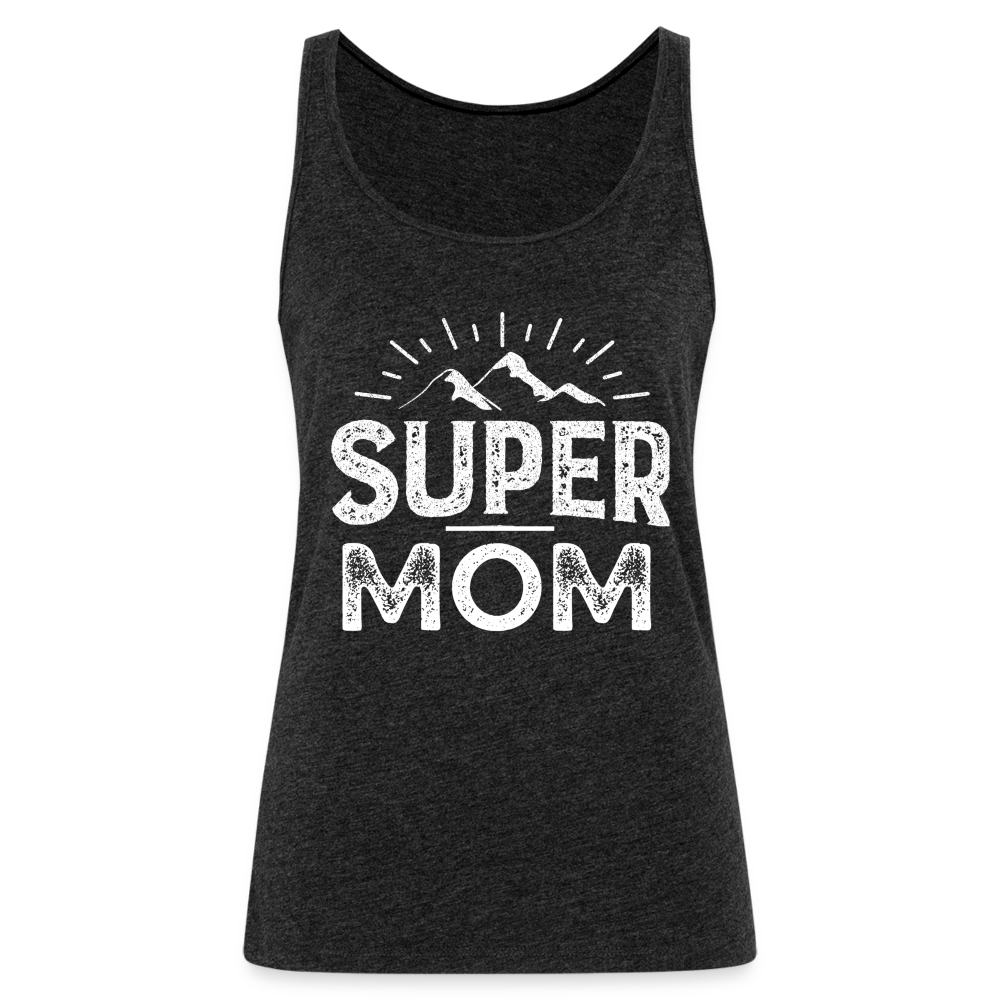 Frauen Premium Tank Top - Super Mom - Anthrazit