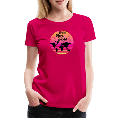 Frauen Premium T-Shirt - dunkles Pink