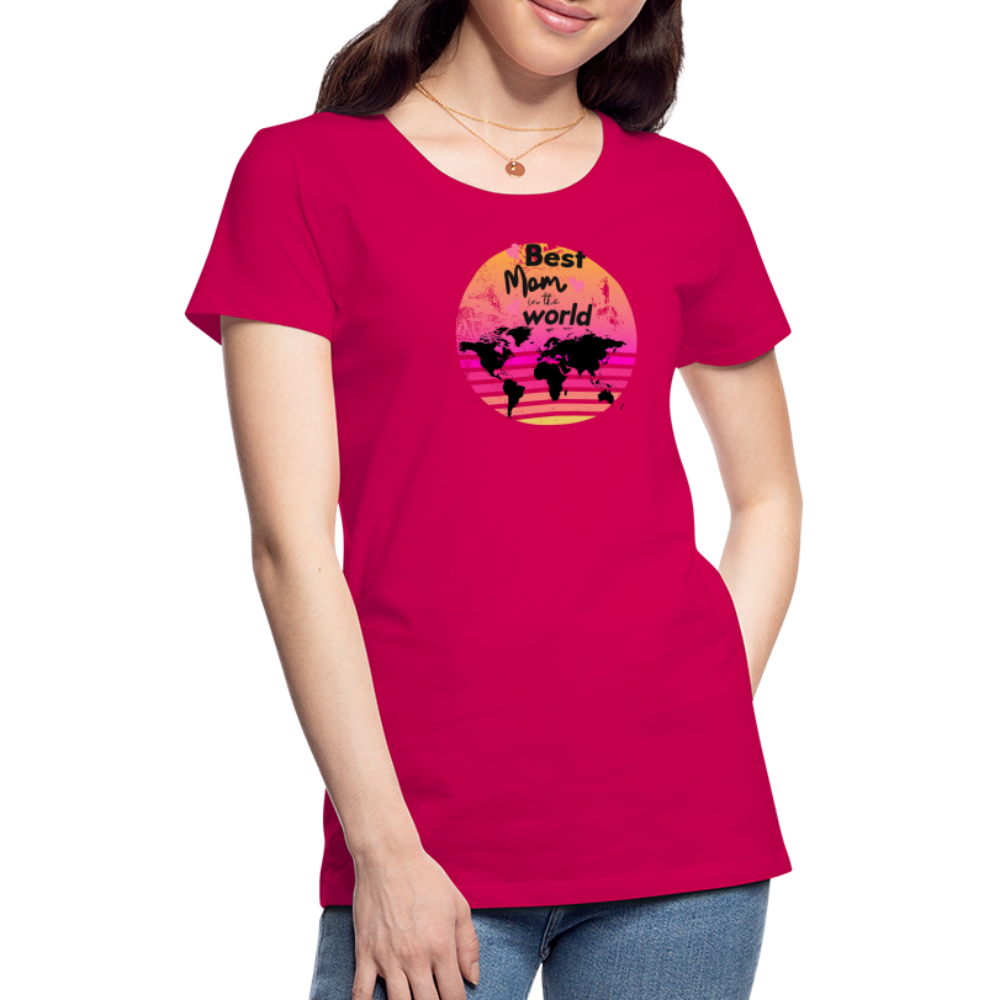 Frauen Premium T-Shirt - dunkles Pink