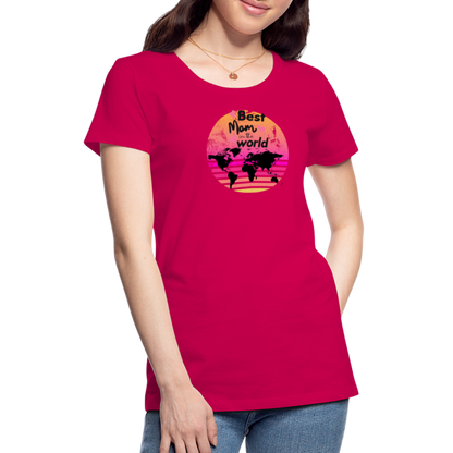 Frauen Premium T-Shirt - dunkles Pink