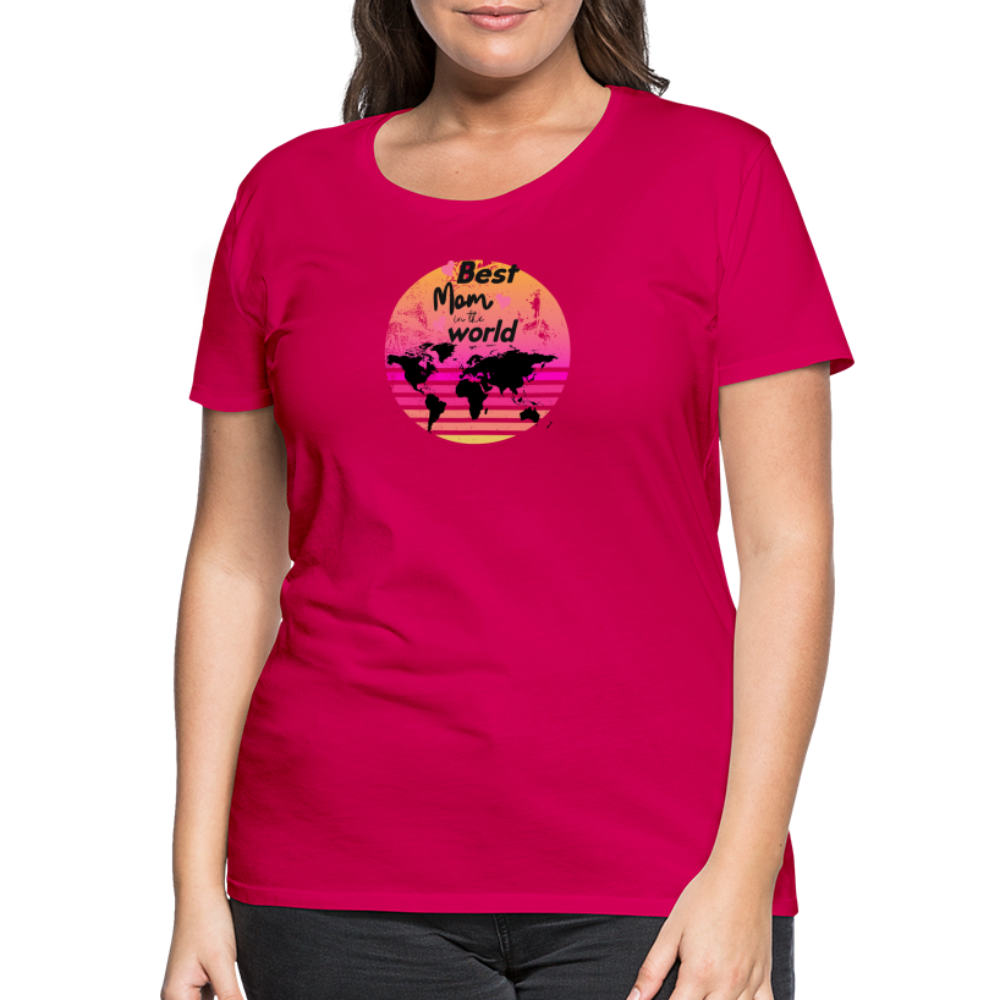 Frauen Premium T-Shirt - dunkles Pink