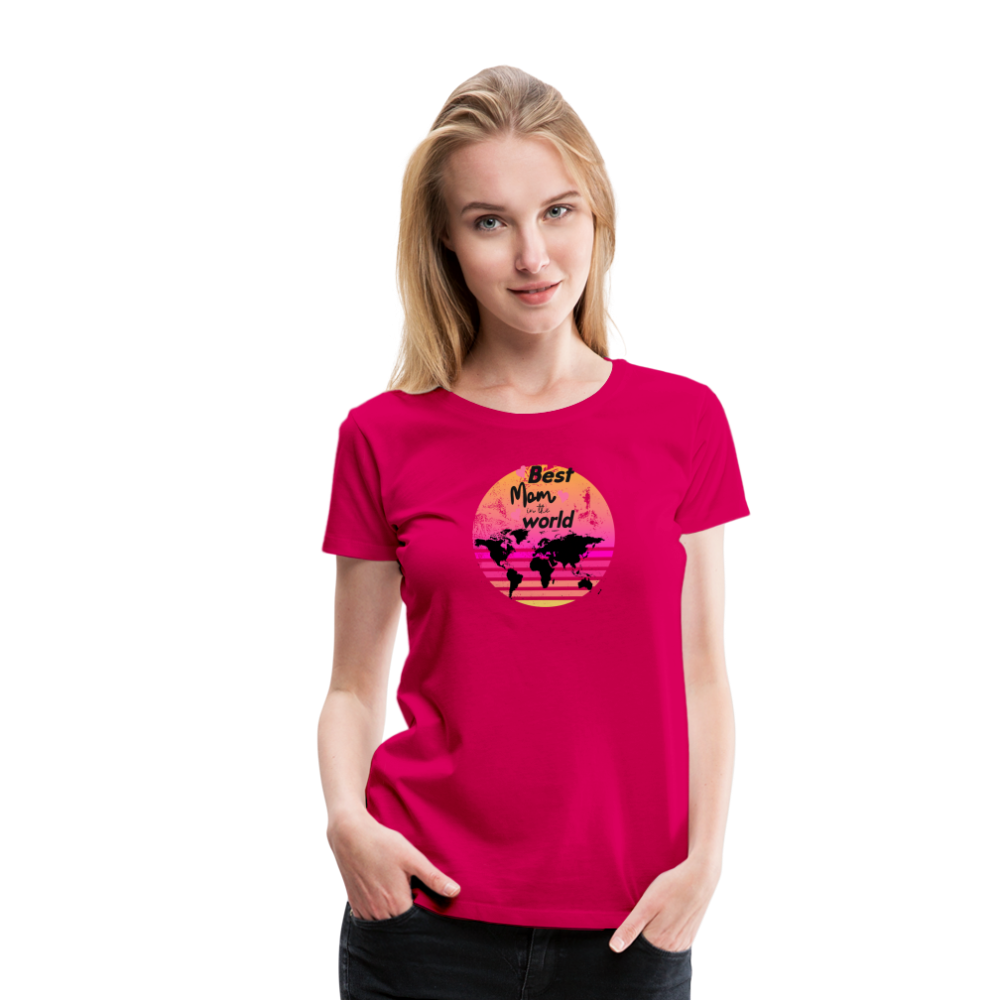 Frauen Premium T-Shirt - dunkles Pink