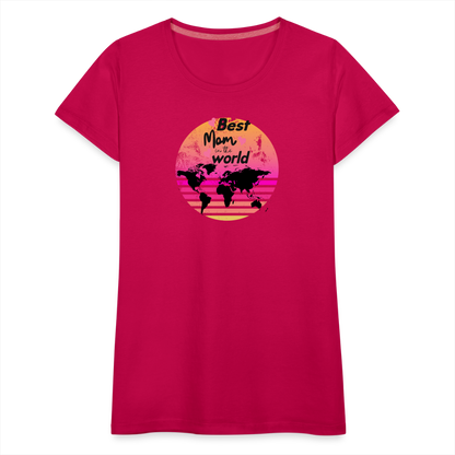 Frauen Premium T-Shirt - dunkles Pink