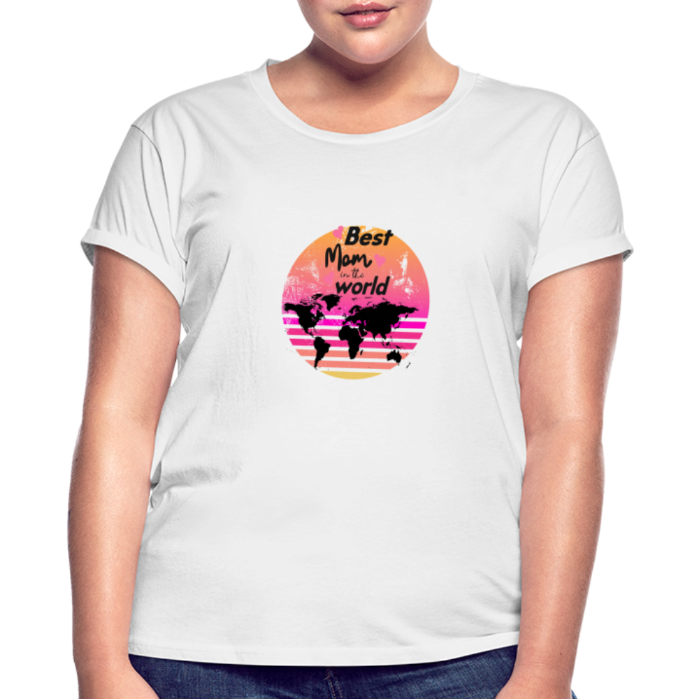 Frauen Oversize T-Shirt - Best Mom in the world - weiß