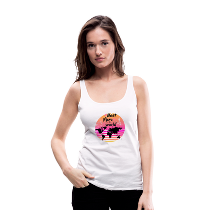 Frauen Premium Tank Top - Best Mom in the world - weiß