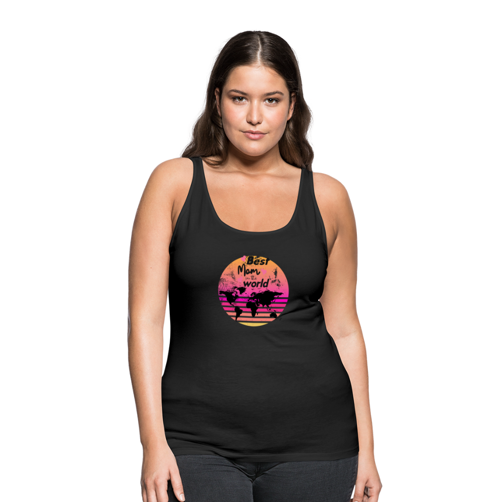 Frauen Premium Tank Top - Best Mom in the world - Schwarz