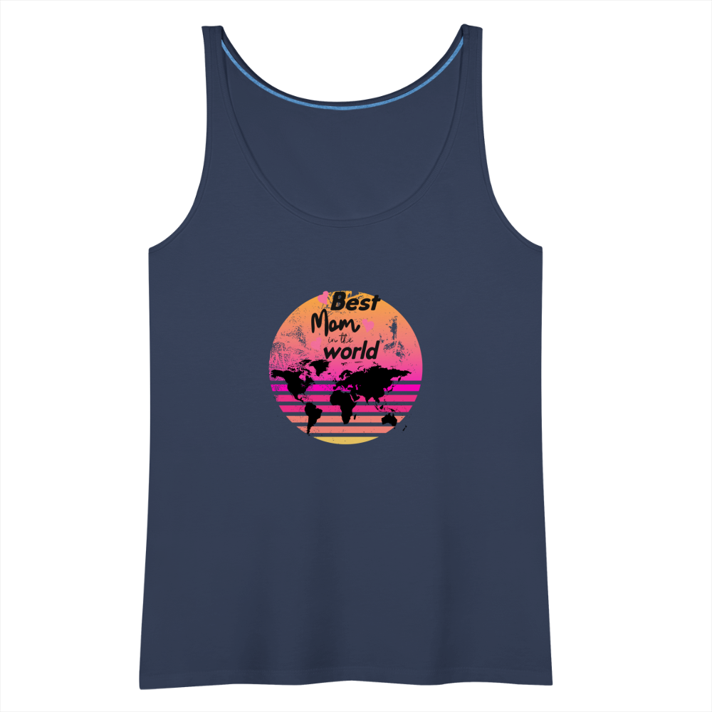 Frauen Premium Tank Top - Best Mom in the world - Navy