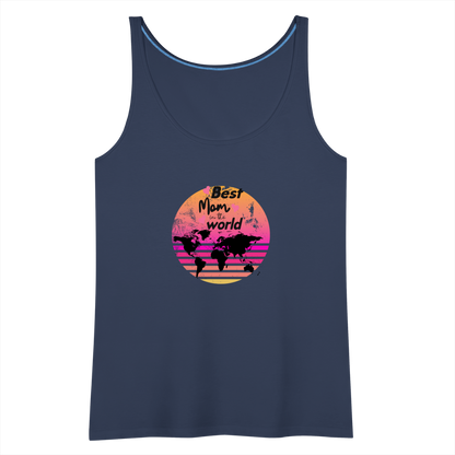 Frauen Premium Tank Top - Best Mom in the world - Navy