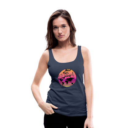 Frauen Premium Tank Top - Best Mom in the world - Navy