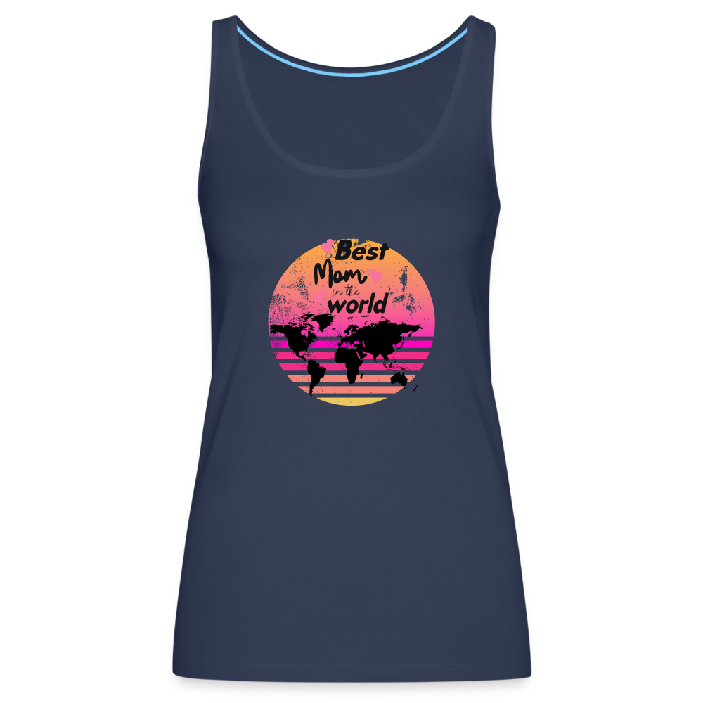 Frauen Premium Tank Top - Best Mom in the world - Navy