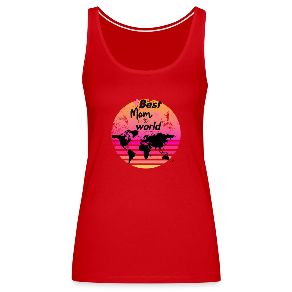 Frauen Premium Tank Top - Best Mom in the world - Rot