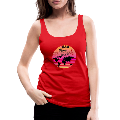 Frauen Premium Tank Top - Best Mom in the world - Rot