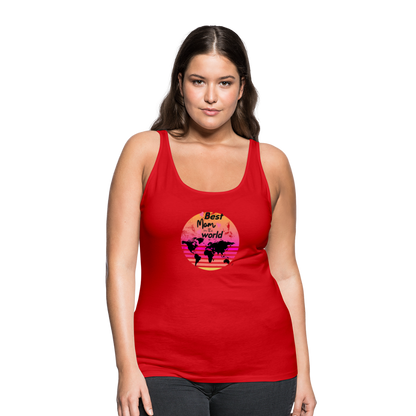 Frauen Premium Tank Top - Best Mom in the world - Rot