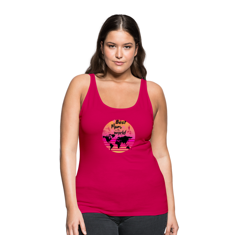 Frauen Premium Tank Top - Best Mom in the world - dunkles Pink