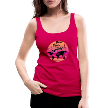 Frauen Premium Tank Top - Best Mom in the world - dunkles Pink