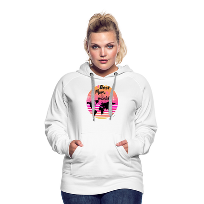 Frauen Premium Hoodie - Best Mom in the world - weiß