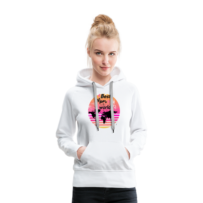 Frauen Premium Hoodie - Best Mom in the world - weiß