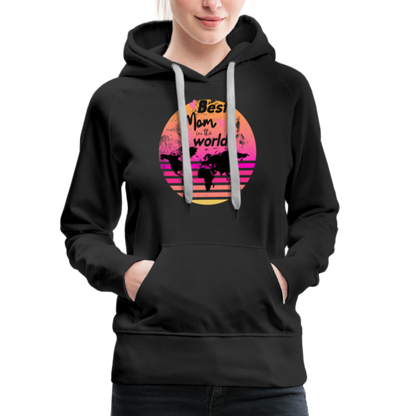 Frauen Premium Hoodie - Best Mom in the world - Schwarz