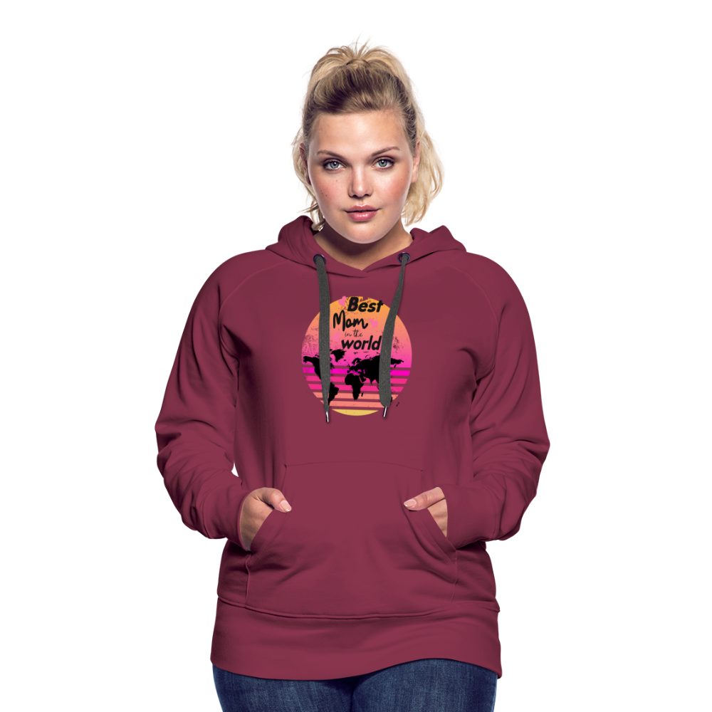 Frauen Premium Hoodie - Best Mom in the world - Bordeaux