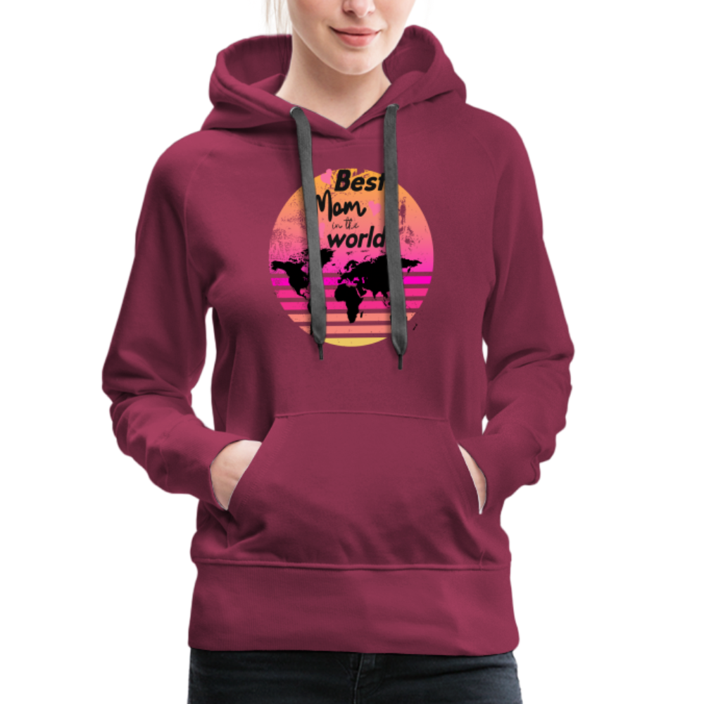 Frauen Premium Hoodie - Best Mom in the world - Bordeaux