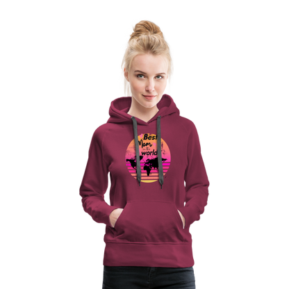 Frauen Premium Hoodie - Best Mom in the world - Bordeaux