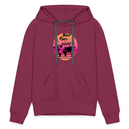 Frauen Premium Hoodie - Best Mom in the world - Bordeaux