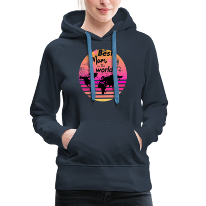 Frauen Premium Hoodie - Best Mom in the world - Navy