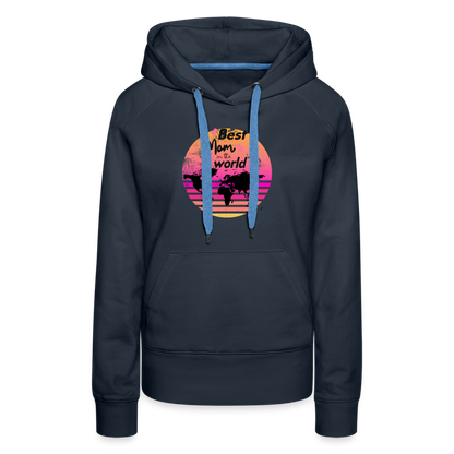 Frauen Premium Hoodie - Best Mom in the world - Navy