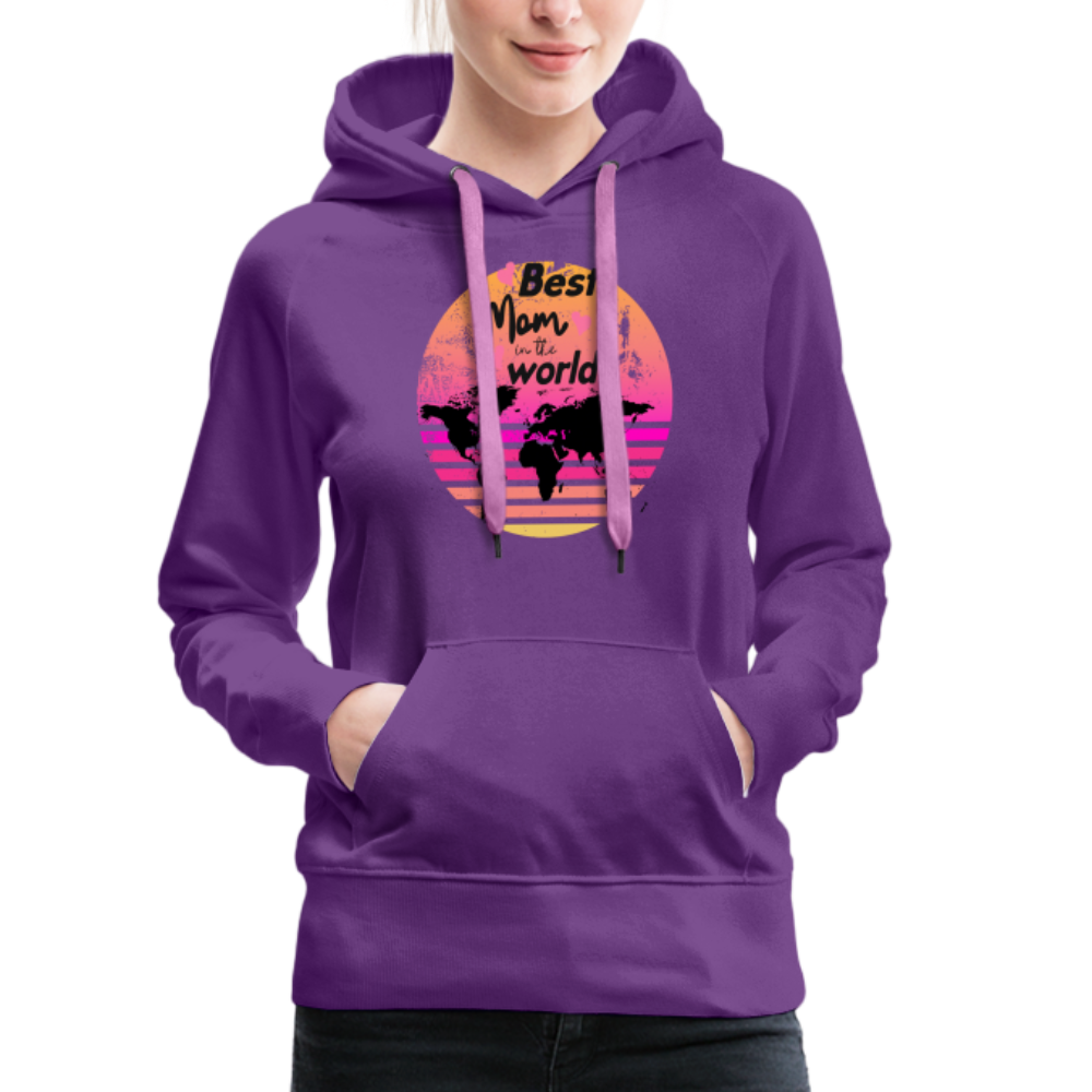 Frauen Premium Hoodie - Best Mom in the world - Purple