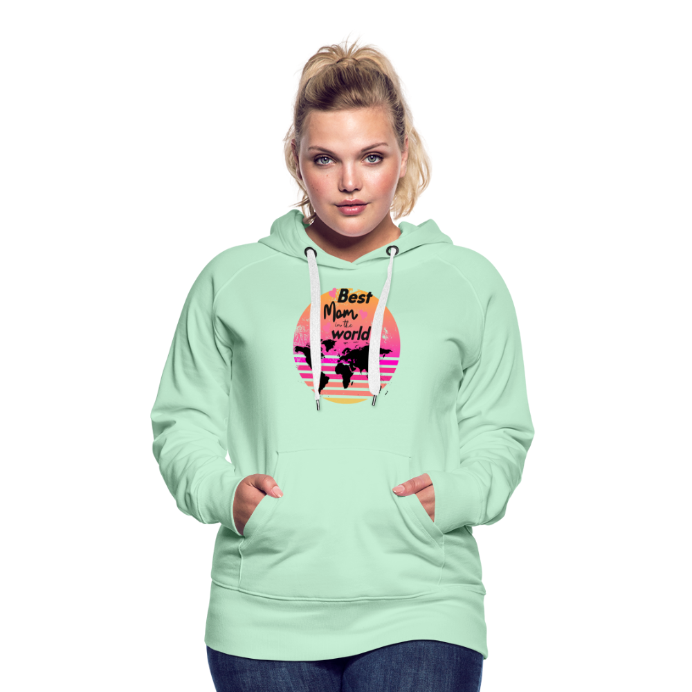 Frauen Premium Hoodie - Best Mom in the world - helles Mintgrün