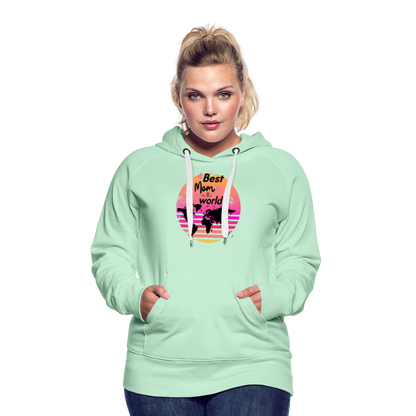 Frauen Premium Hoodie - Best Mom in the world - helles Mintgrün