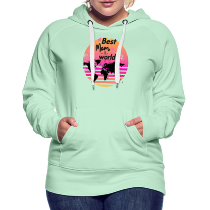 Frauen Premium Hoodie - Best Mom in the world - helles Mintgrün