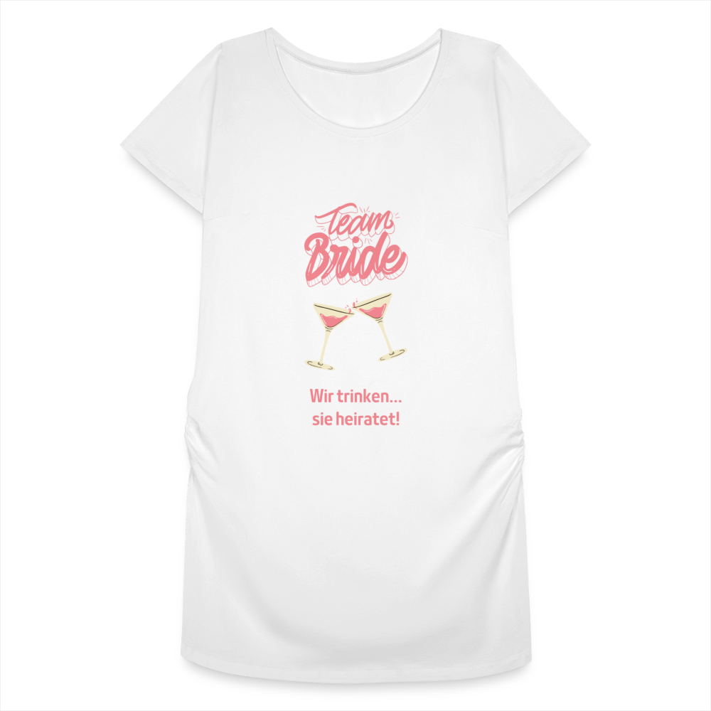 Frauen Schwangerschafts-T-Shirt - Team Bride - weiß