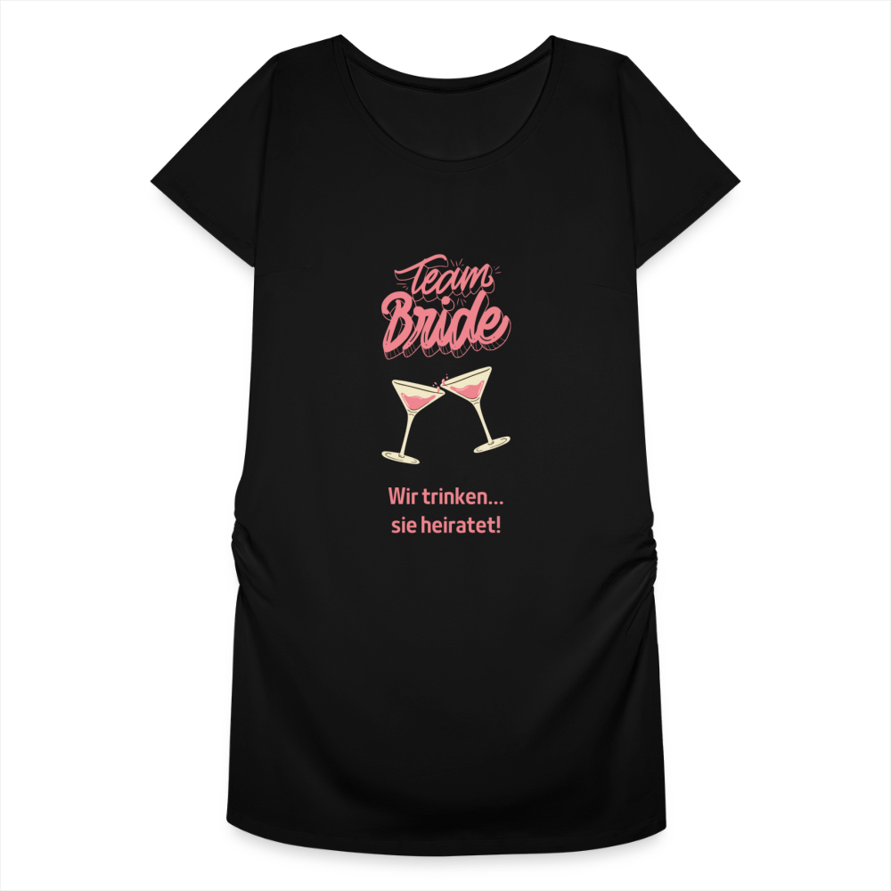 Frauen Schwangerschafts-T-Shirt - Team Bride - Schwarz