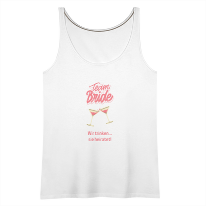 Frauen Premium Tank Top - Team Bride - weiß