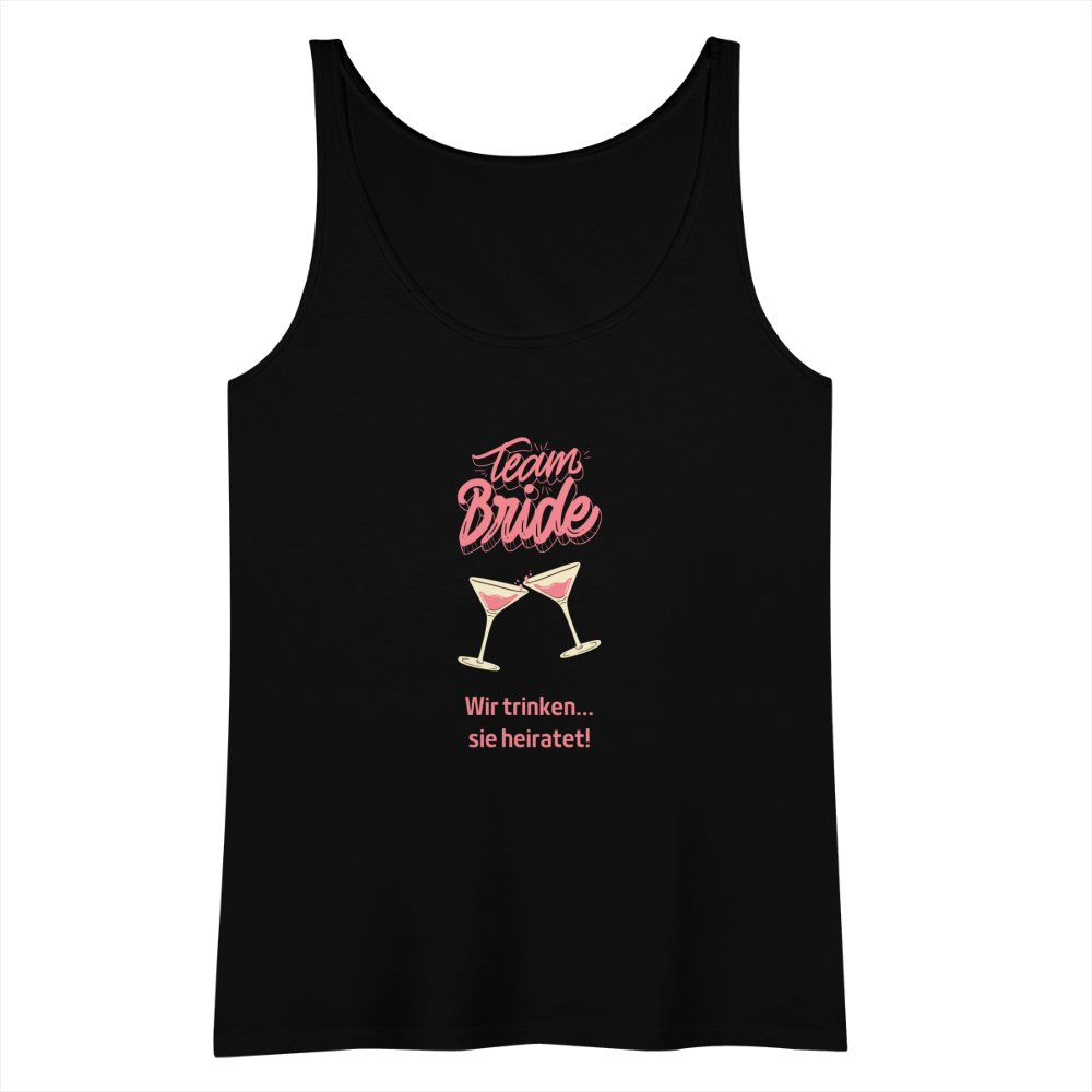 Frauen Premium Tank Top - Team Bride - Schwarz