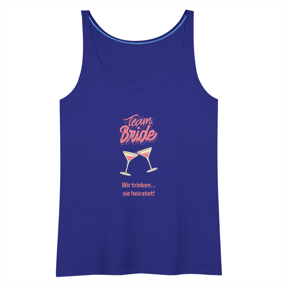 Frauen Premium Tank Top - Team Bride - Königsblau