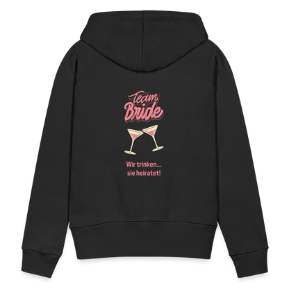 Frauen Premium Hoodie - Team Bride - Schwarz