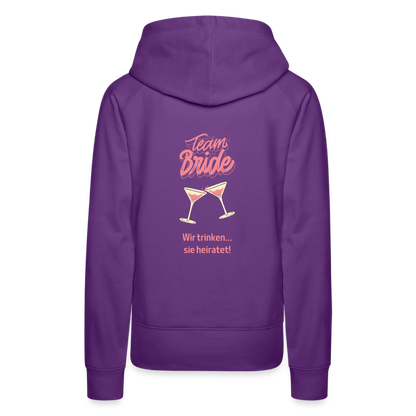 Frauen Premium Hoodie - Team Bride - Purple