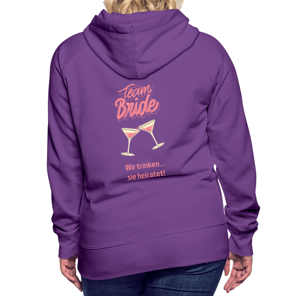 Frauen Premium Hoodie - Team Bride - Purple