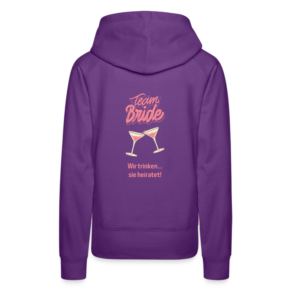 Frauen Premium Hoodie - Team Bride - Purple