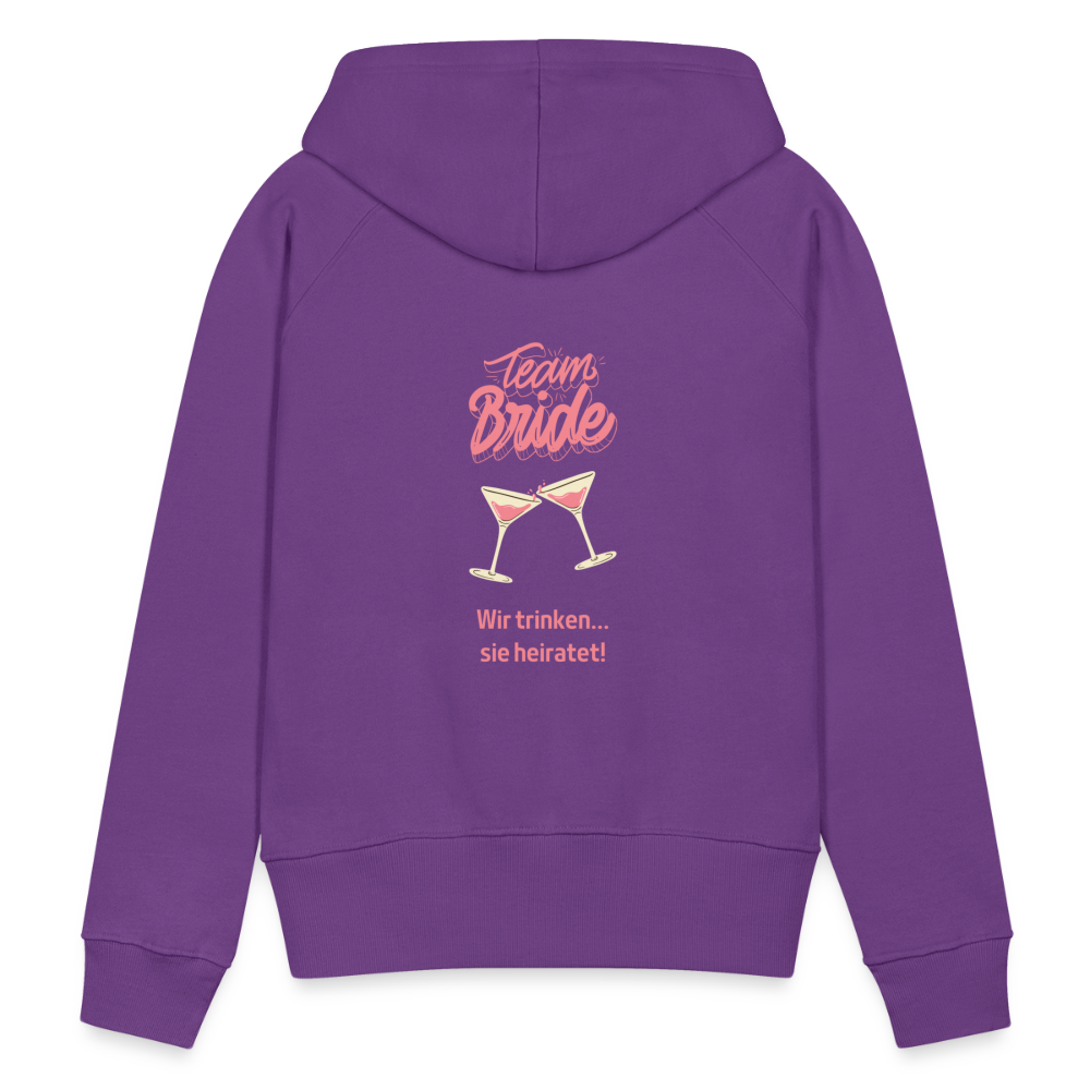 Frauen Premium Hoodie - Team Bride - Purple